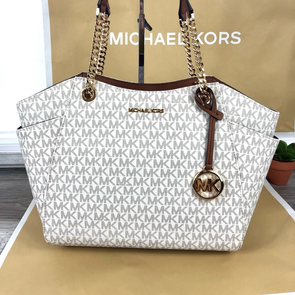 Michael Kors Tote Shoulder Bag Vanilla